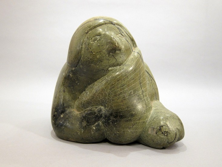 Inuit Anonymous, Sedna clutching her tail
Stone, 10 x 8 x 11 in. (25.4 x 20.3 x 27.9 cm)
SOLD
00553-1