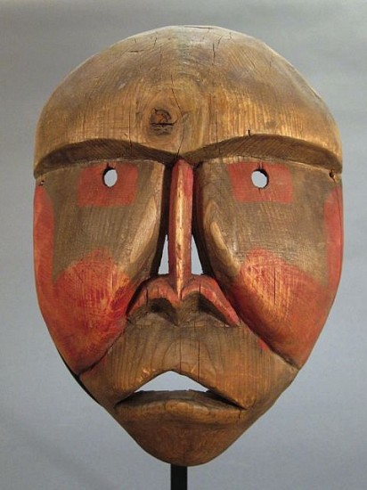 19th & 20th C Alaskan Anonymous, Portrait mask, c 1900
Wood, 11 x 8 in. (27.9 x 20.3 cm)
00160-1