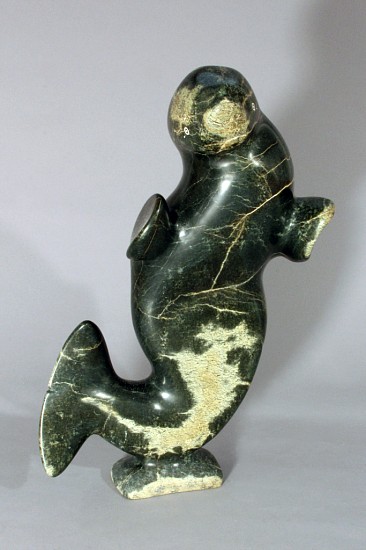 Nalenik Temela, Dancing Seal, 2002
Serpentine, 15 1/2 x 9 1/2 x 3 in. (39.4 x 24.1 x 7.6 cm)
SOLD
00643-1