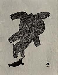 Work: Bear attacking seal, 1961/45, 4/50