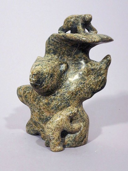 Kingwatsiak Jaw, Bear composition
Stone, 7 x 4 x 2 in. (17.8 x 10.2 x 5.1 cm)
01439-1
$600