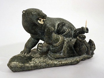 Work: Bear attacking man