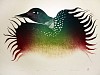 Pitaloosie Saila, Loon at sunrise, 41/50
1994, Lithograph