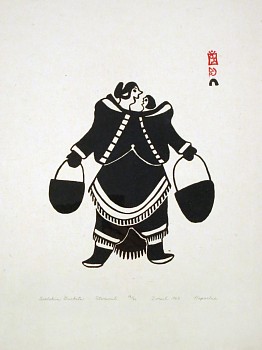 Exhibition: Thirty from the Sixties:  The First Decade of Inuit Printmaking, Napachie Pootoogook