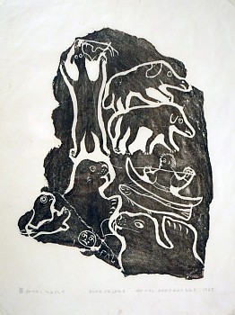 Exhibition: Thirty from the Sixties:  The First Decade of Inuit Printmaking, Annie Mikpigak