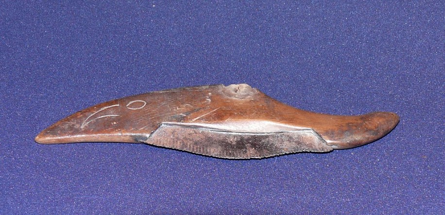 19th & 20th C Alaskan Anonymous, Scraper with serrated metal blade, 19th century
00233-1
