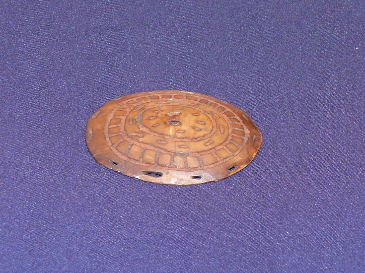 19th & 20th C Alaskan Anonymous, Oval domed piece with geometric pattern, 19th century
00227-1