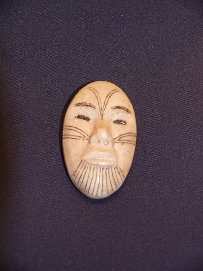 19th & 20th C Alaskan Anonymous, Pin in form of Tattooed face, c. 1920 -1939
00255-1