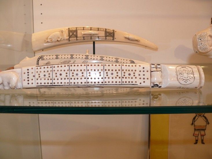 19th & 20th C Alaskan Anonymous, Cribbage board depicting rain or shine faces, c. 1920 -1939
00142-1
